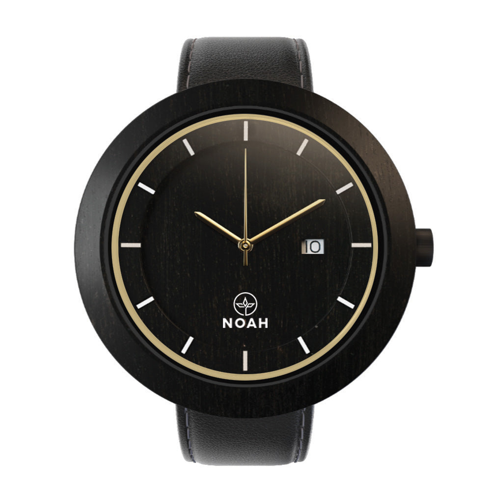 Ebony Gold, ceas NOAH din lemn