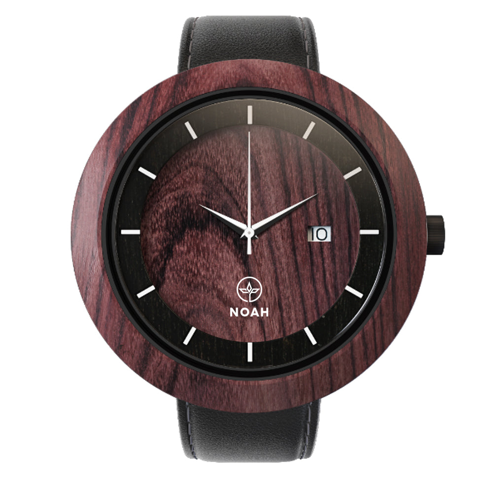 Dual Kingwood & Abanos, ceas NOAH din lemn