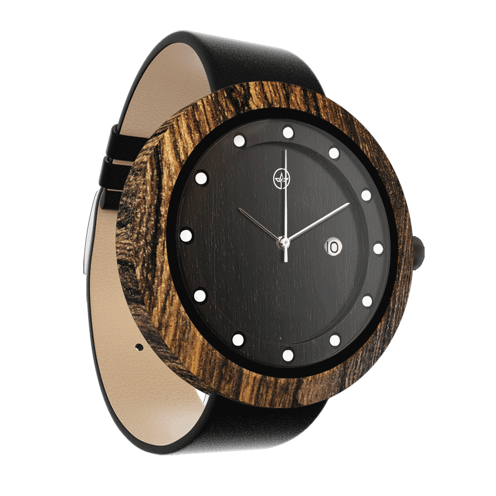 Elegant, ceas NOAH din lemn (imaginea 8)