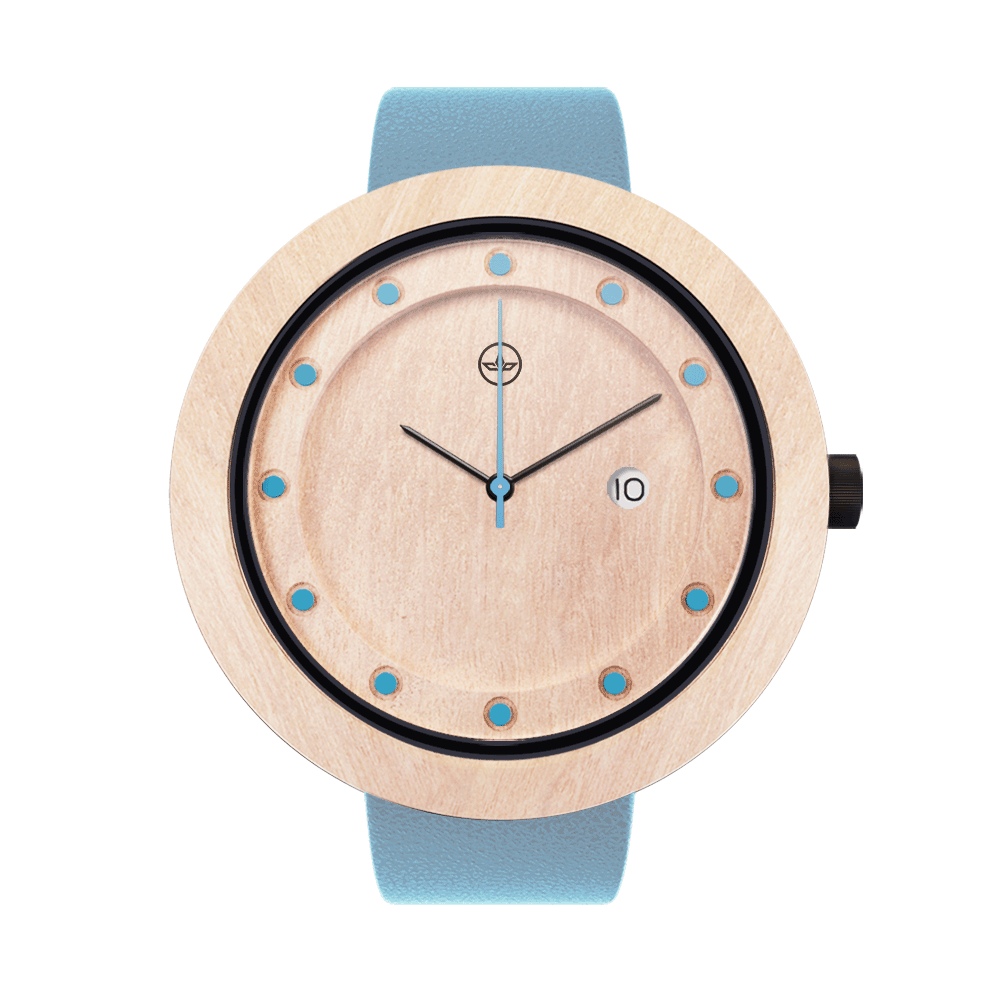 Explorer Blue, ceas NOAH din lemn (imaginea 6)