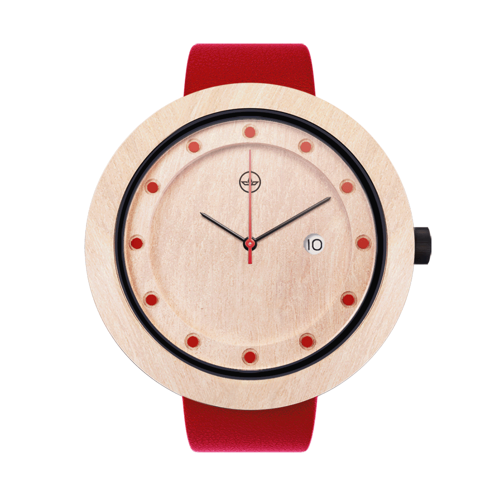 Explorer Red, ceas NOAH din lemn (imaginea 6)