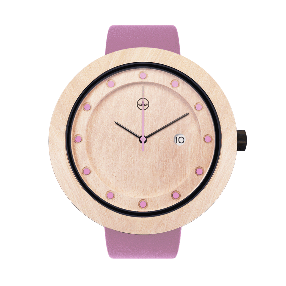 Explorer Pink, ceas NOAH din lemn (imaginea 6)
