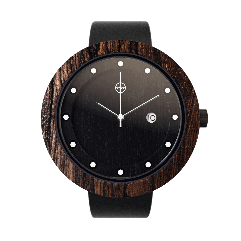 Elegant, ceas NOAH din lemn (imaginea 6)