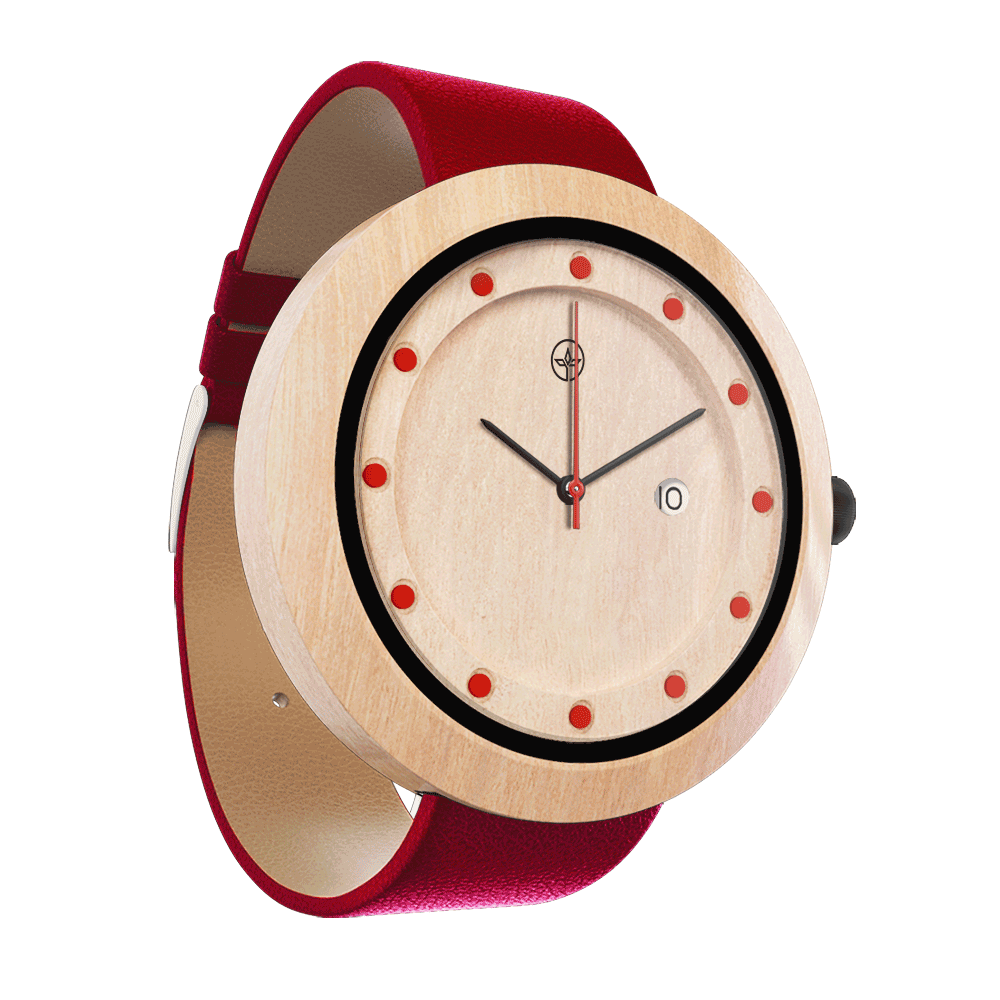 Explorer Red, ceas NOAH din lemn (imaginea 8)