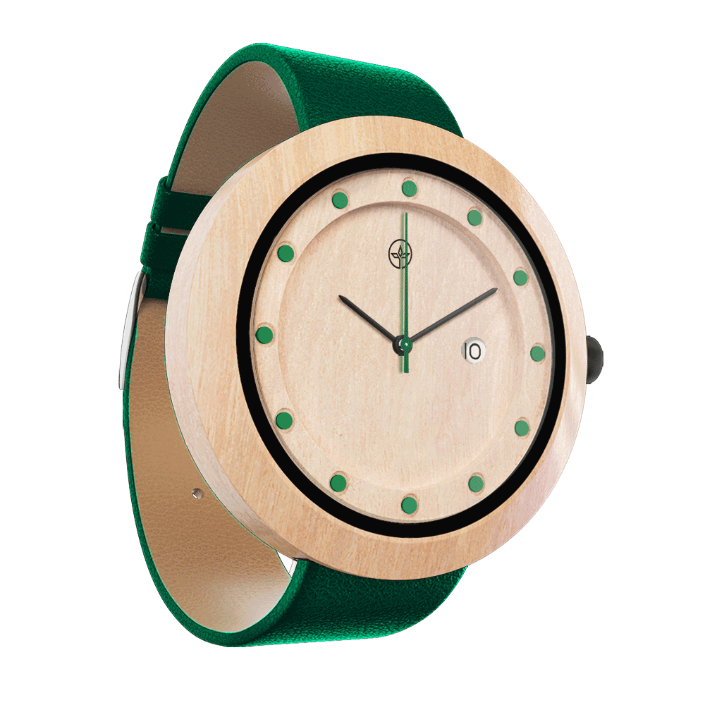 Explorer Green, ceas NOAH din lemn (imaginea 8)