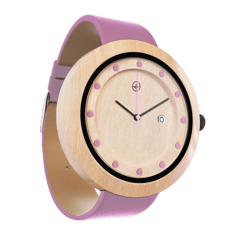 Explorer Pink, ceas NOAH din lemn (imaginea 8)