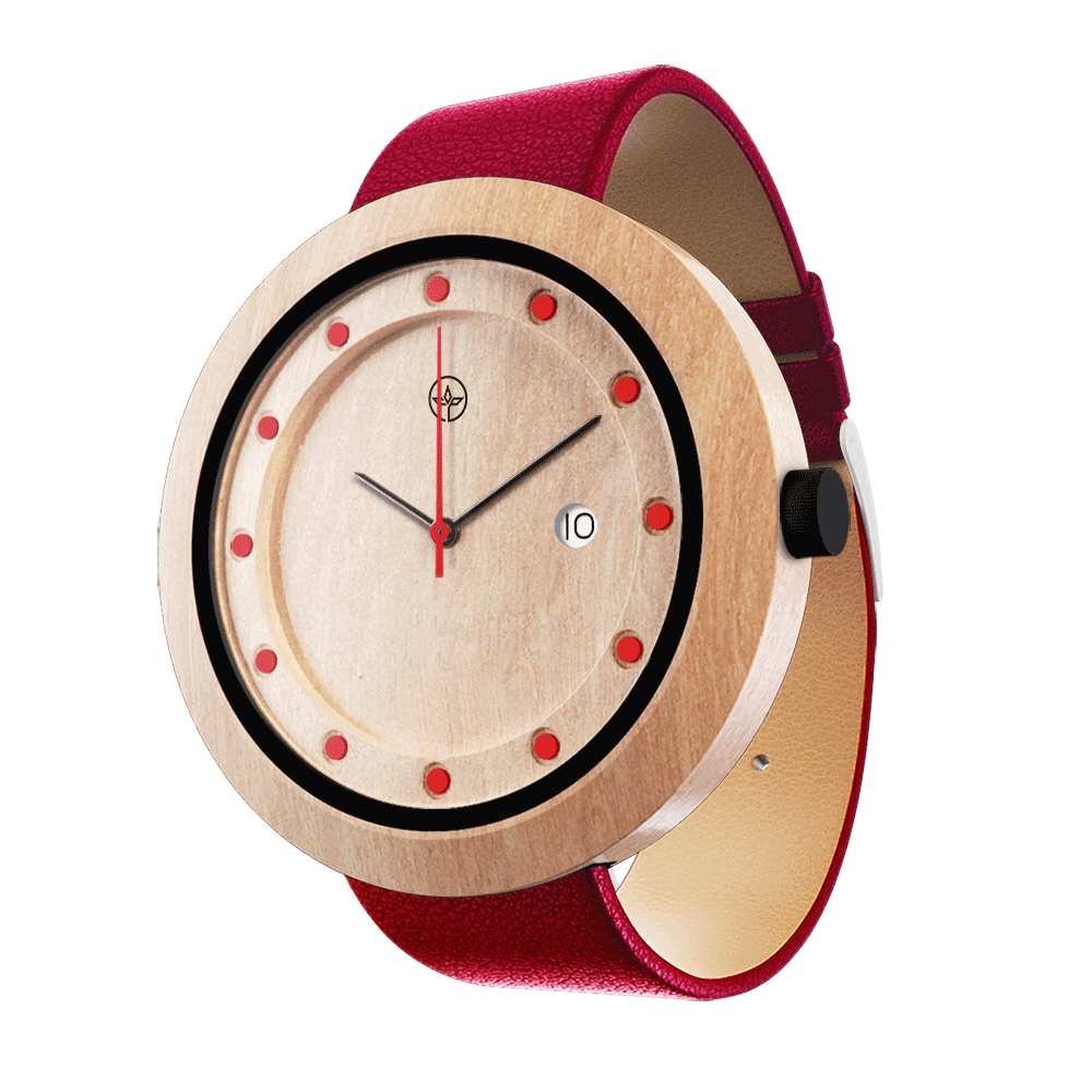 Explorer Red, ceas NOAH din lemn (imaginea 7)