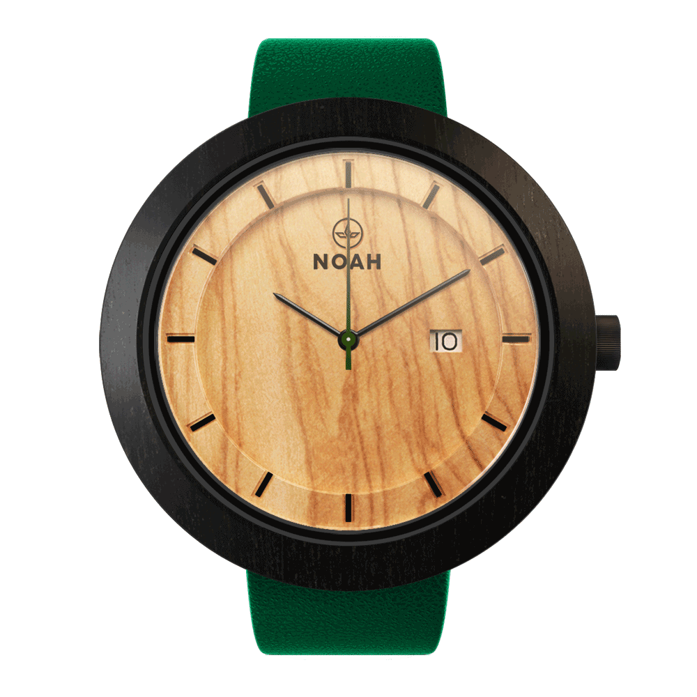 M Green Olive, ceas NOAH din lemn (imaginea 5)