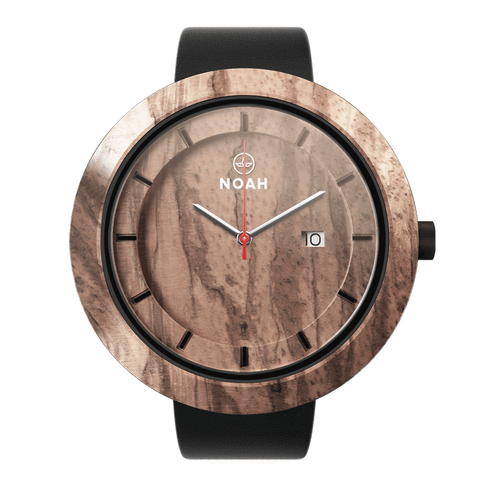 Zebra, ceas NOAH din lemn