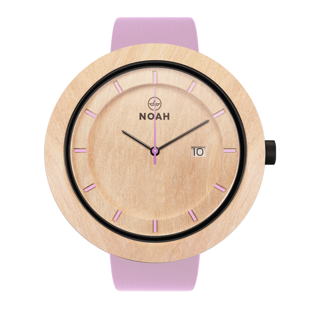 Explorer Pink, ceas NOAH din lemn