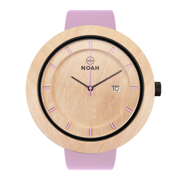 Explorer Pink, ceas NOAH din lemn