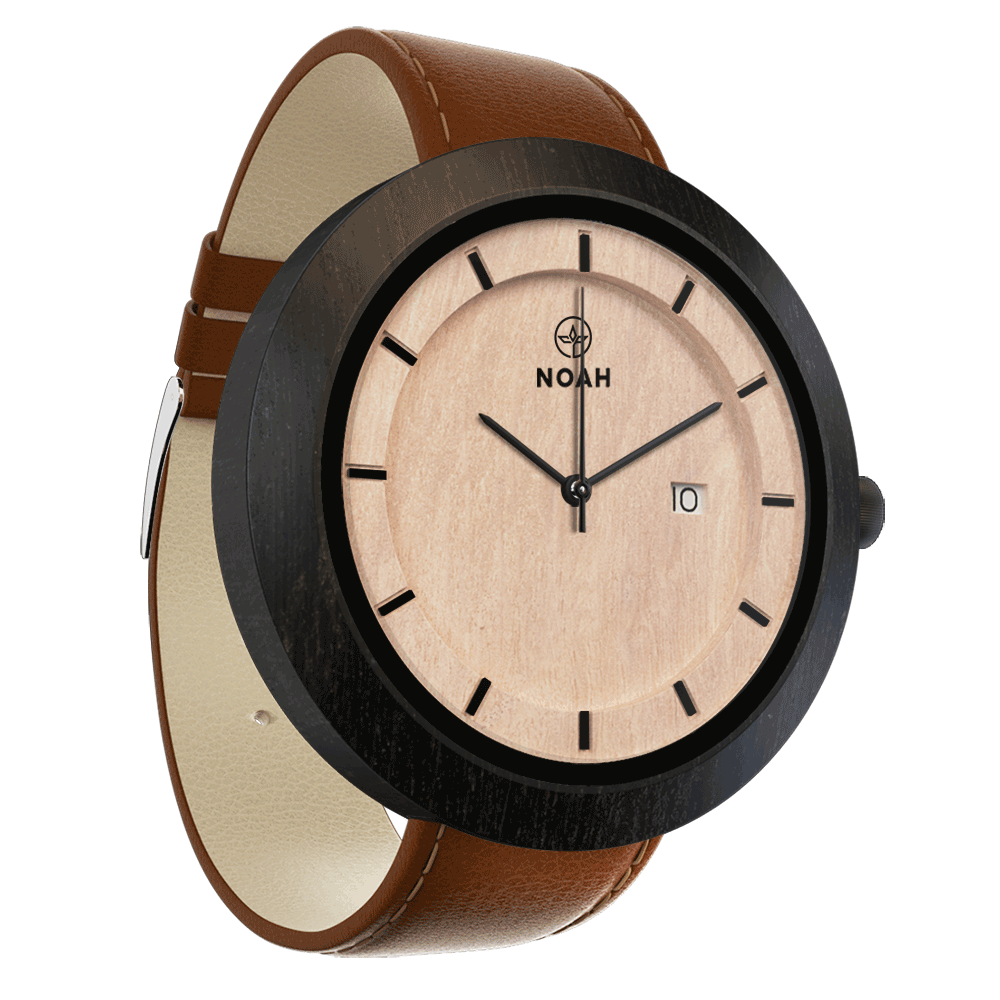 Classic, ceas NOAH din lemn (imaginea 3)