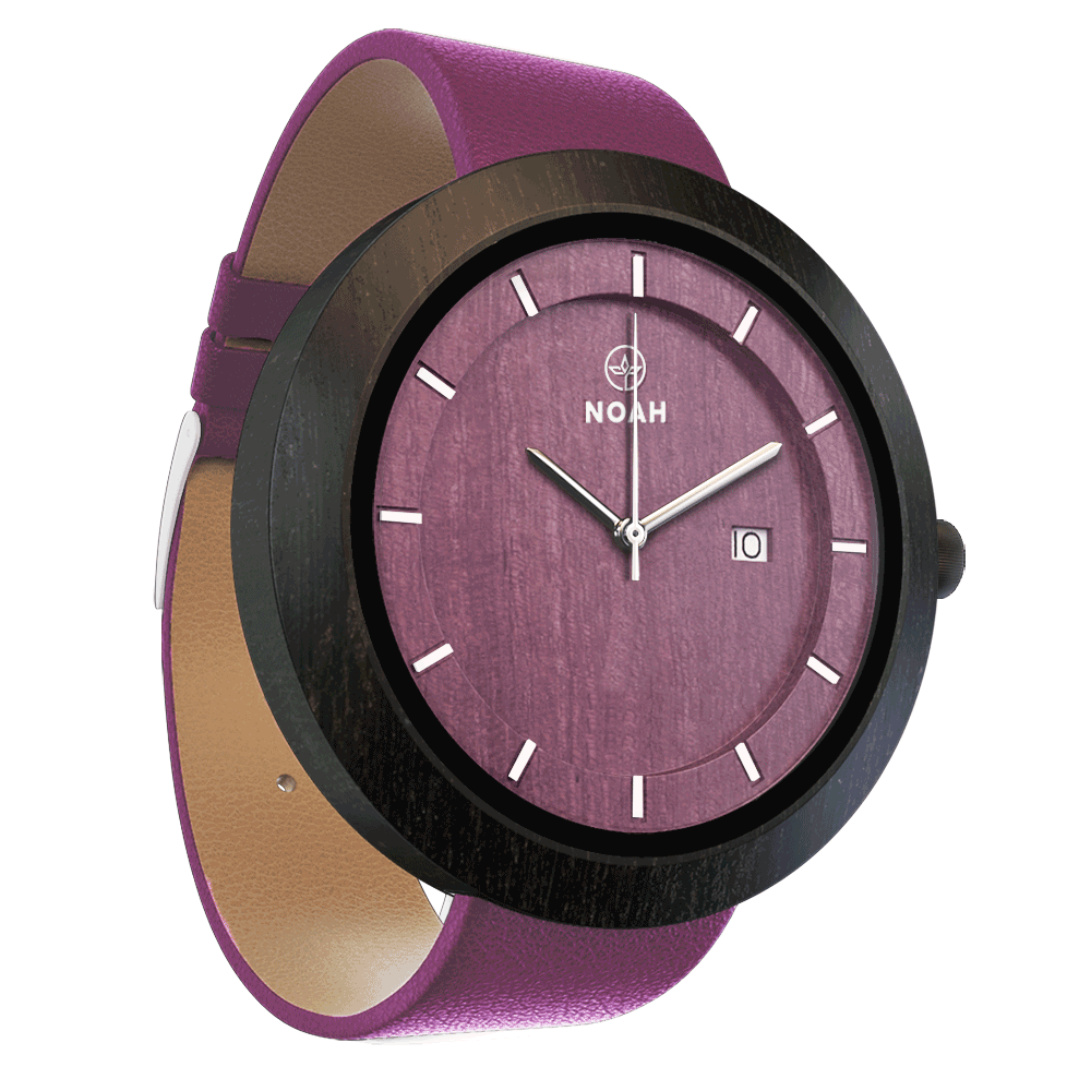 Black Purple, ceas NOAH din lemn (imaginea 3)