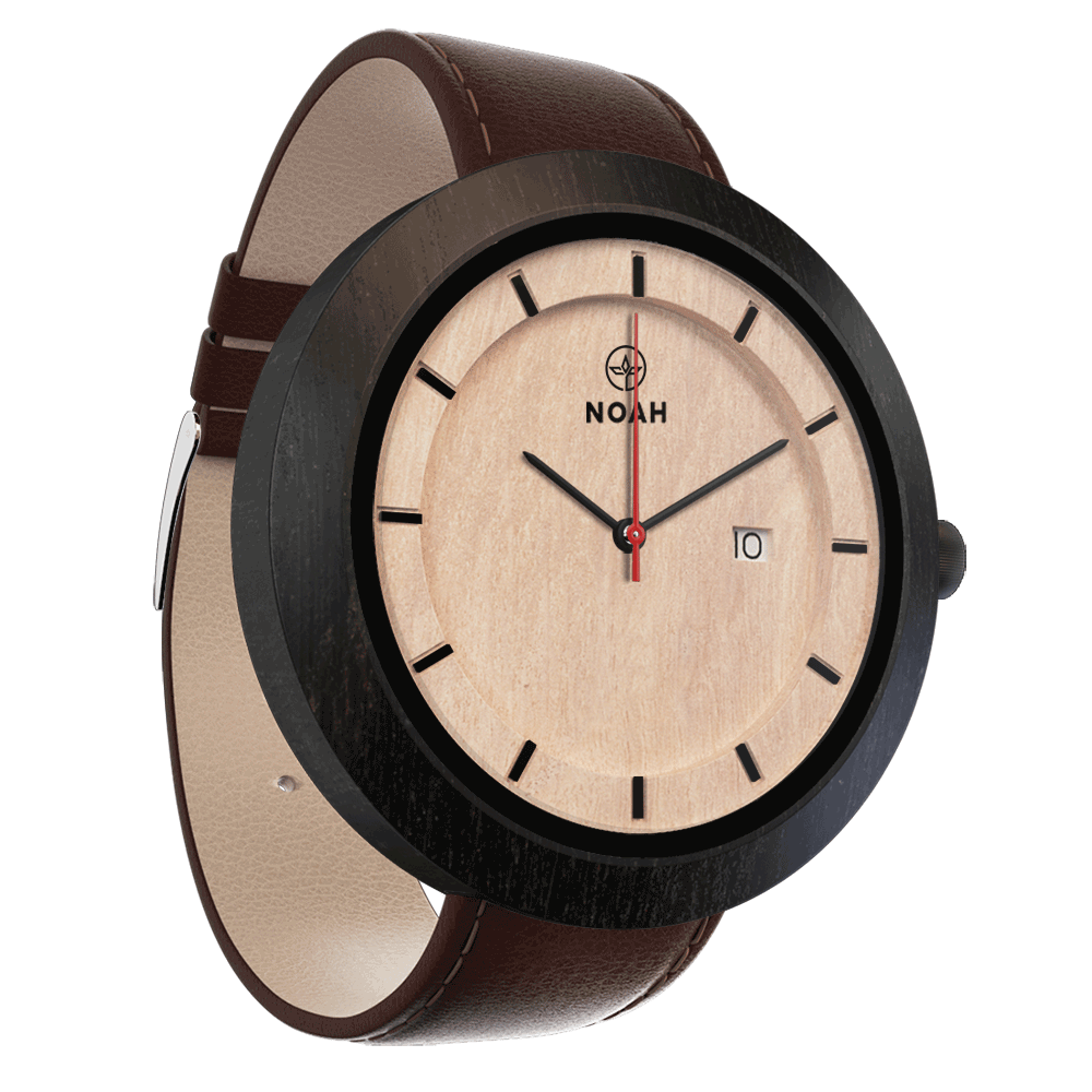 Subtle, ceas NOAH din lemn (imaginea 3)