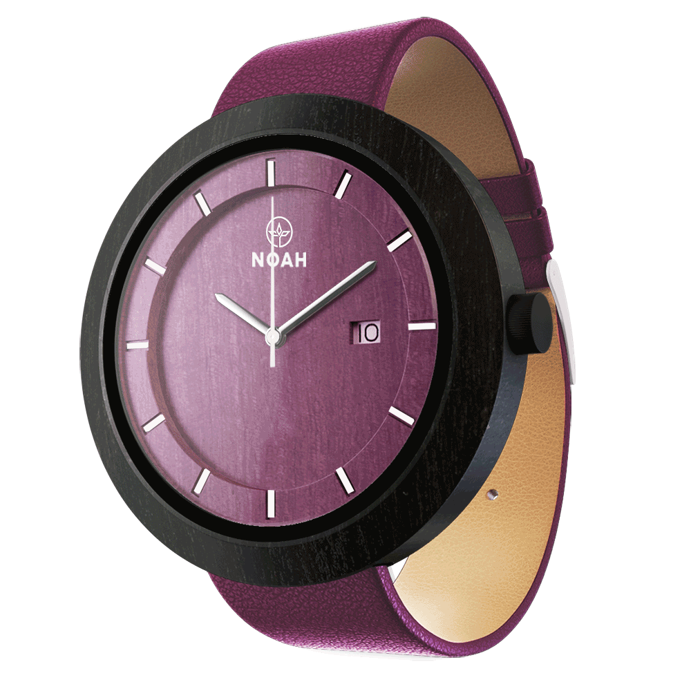 Black Purple, ceas NOAH din lemn (imaginea 2)