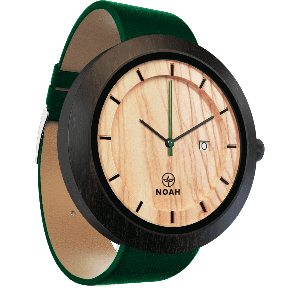 M Green Olive, ceas NOAH din lemn (imaginea 3)