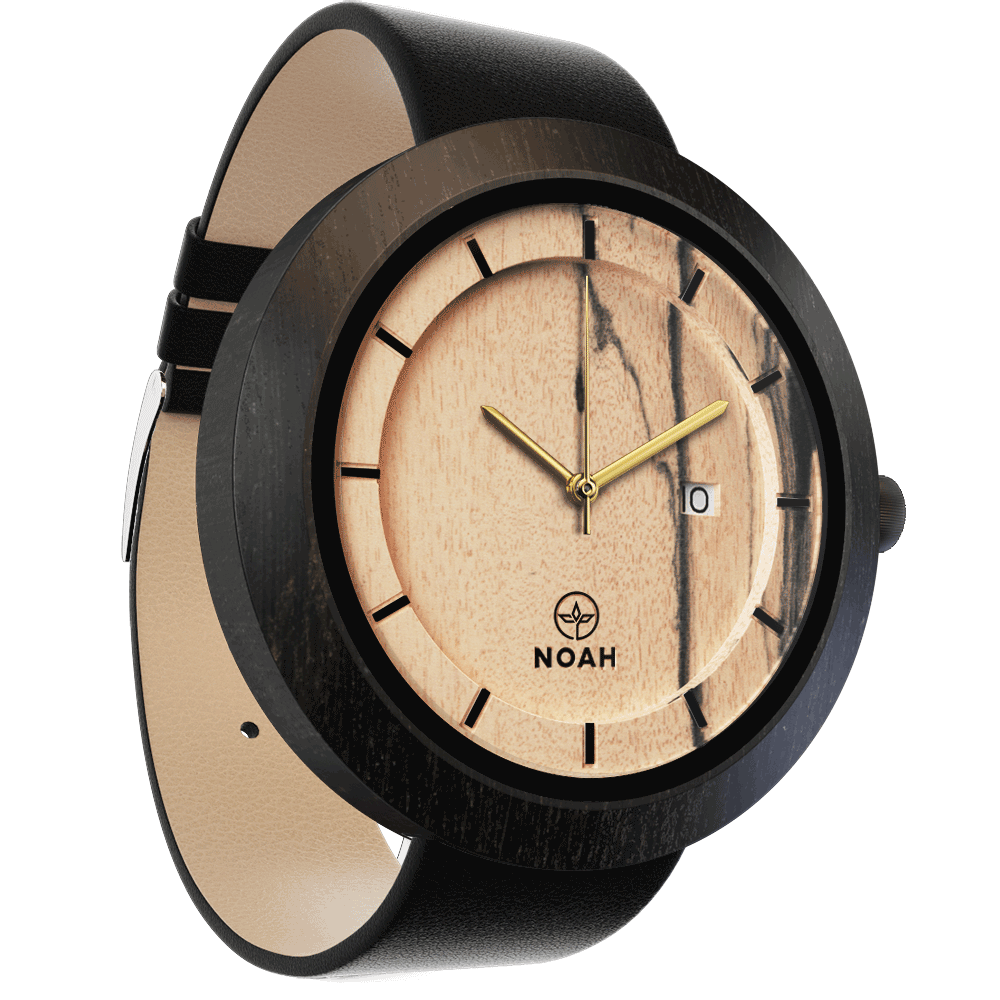 M Royal Black, ceas NOAH din lemn (imaginea 3)