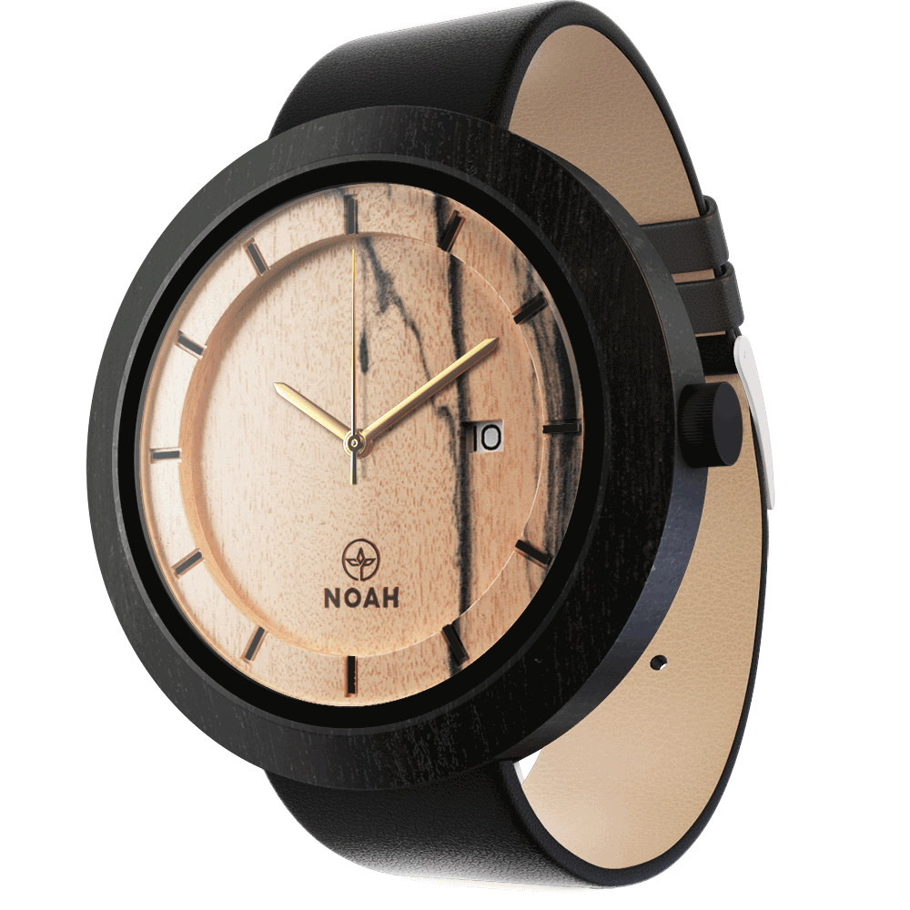 M Royal Black, ceas NOAH din lemn (imaginea 2)