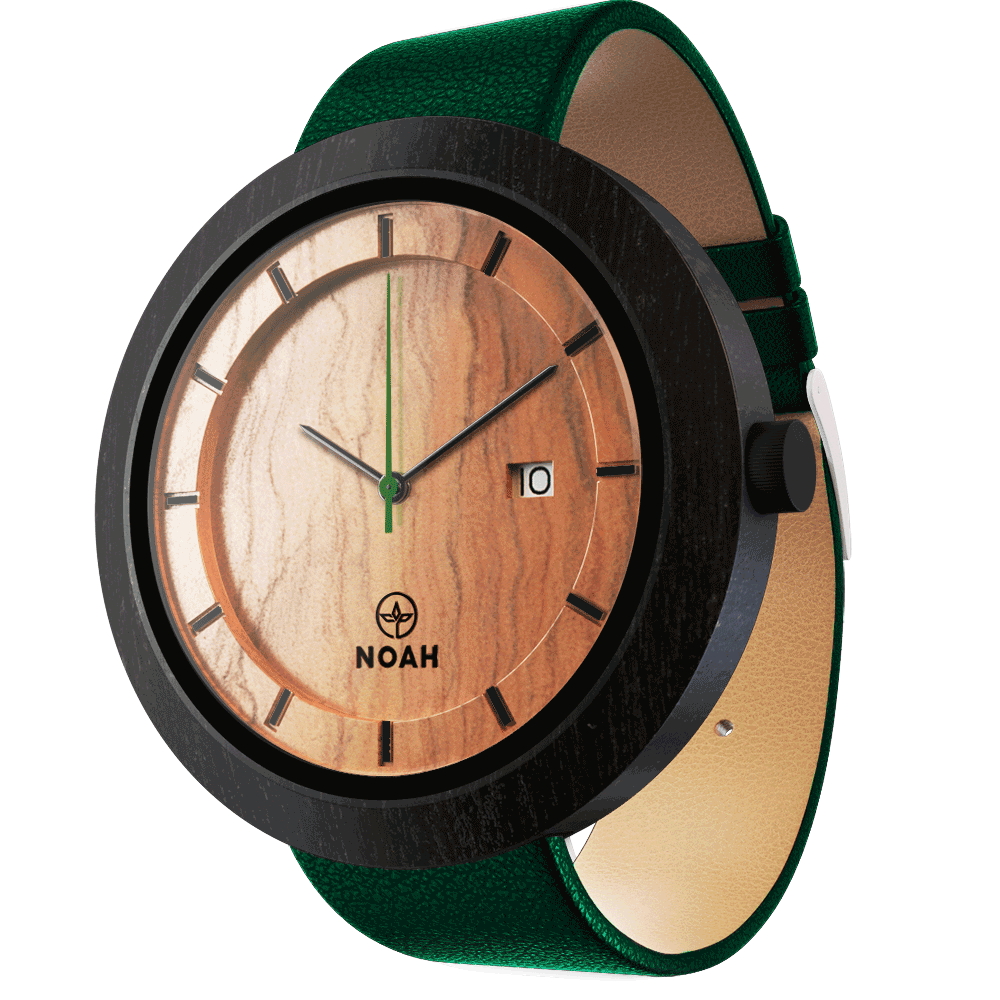 M Green Olive, ceas NOAH din lemn (imaginea 2)