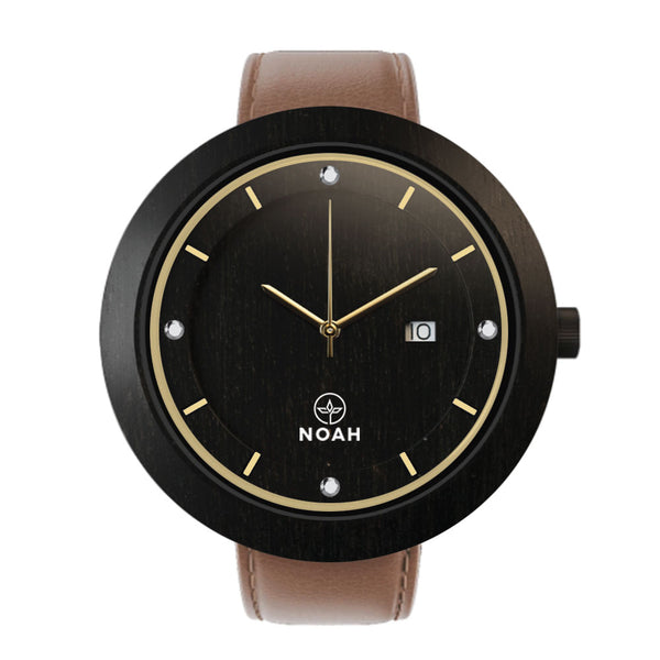 Ebony Gold Diamonds C., ceas NOAH din lemn