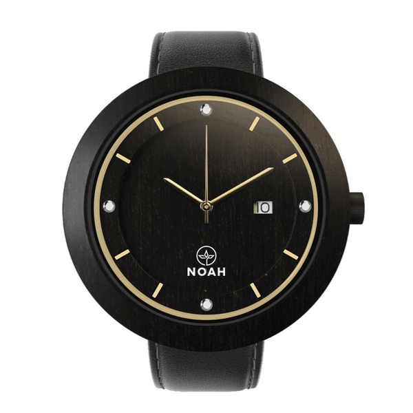Ebony Gold Diamonds, ceas NOAH din lemn